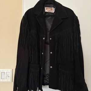 Schott Men’s  Black Suede Western Jacket